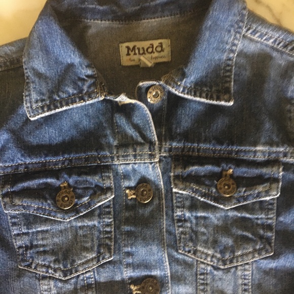 Mudd Other - Mudd Girls Distressed Cropped Jeans Jacket Medium